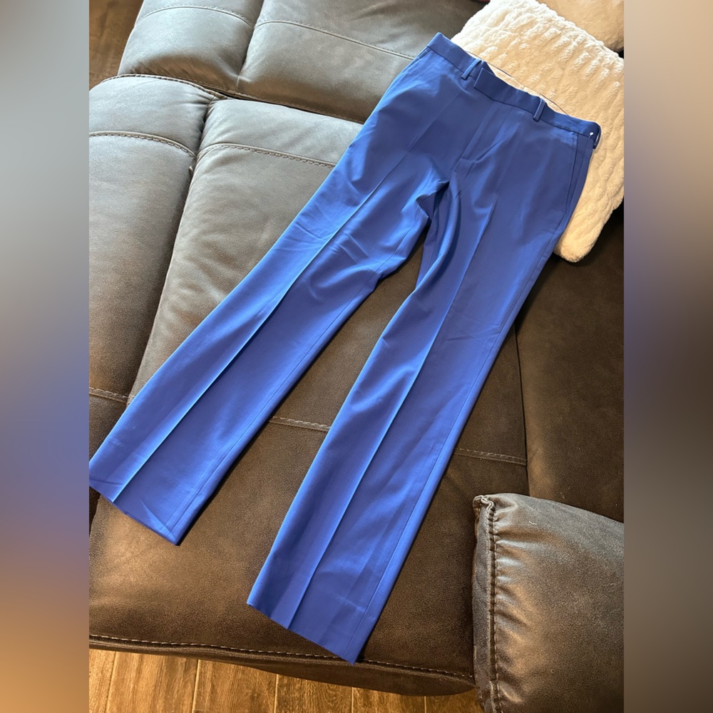 Men’s blue Elegant Open Edit Pants